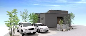 野木町　平屋外観イメージ