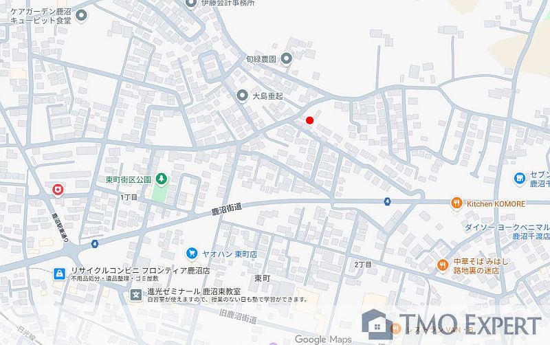 売地：鹿沼市東町